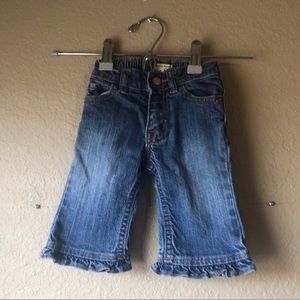Baby Girls Jeans Est 89 Place Y2K Denim Blue Flare Jeans Baby Girls 6-9 Months